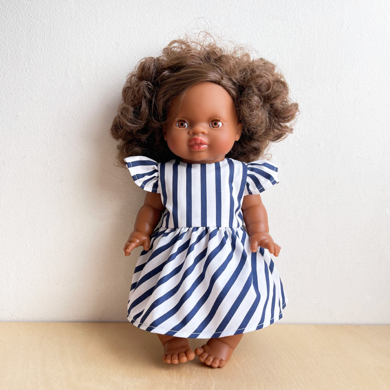 Doll's Holiday Set - Navy Stripe