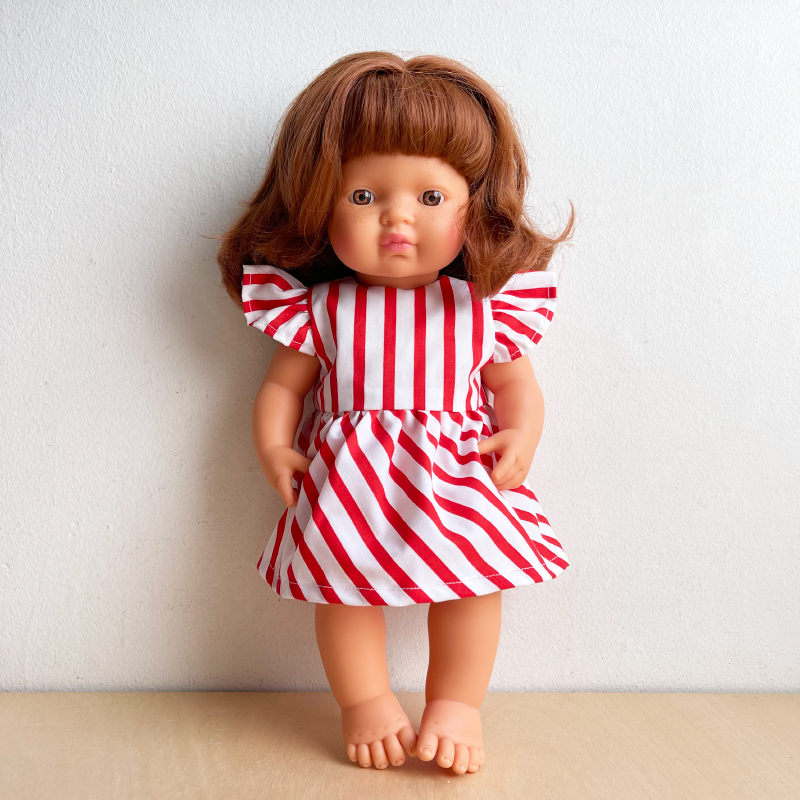 Doll's Holiday Set - Red Stripe