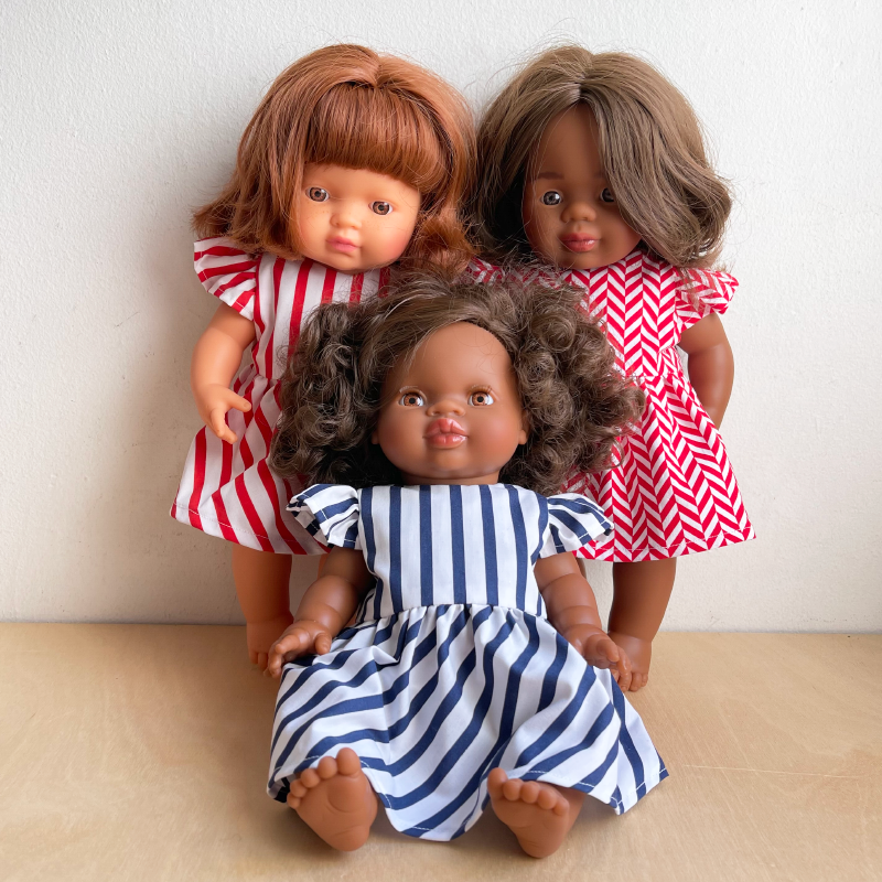 Doll's Holiday Set - Herringbone