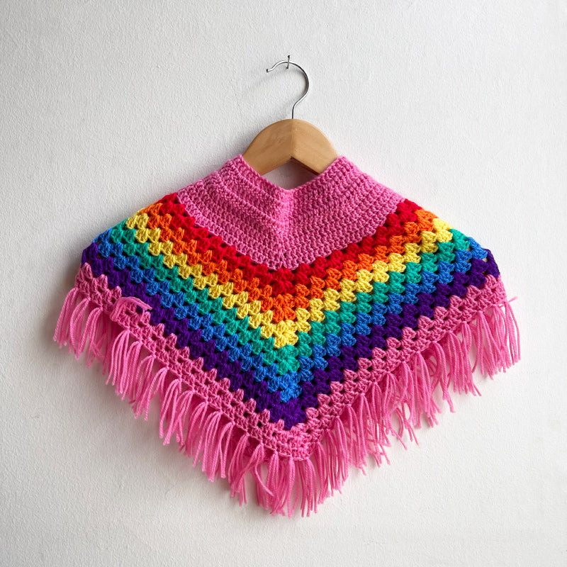 Shorties Kids Poncho - Pink