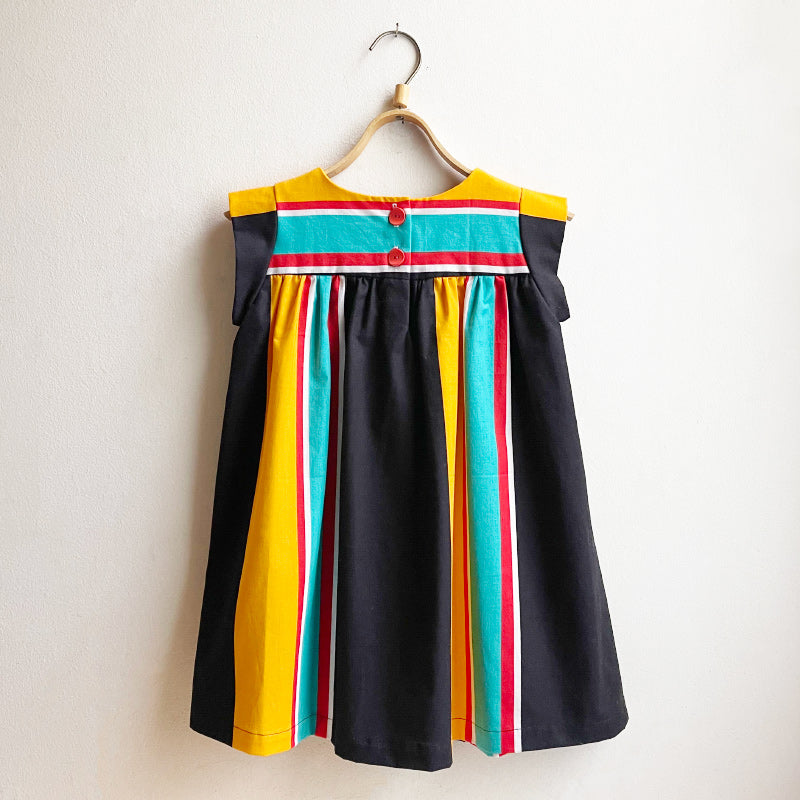 Shorties Vintage  Fabric Dress - Stripes