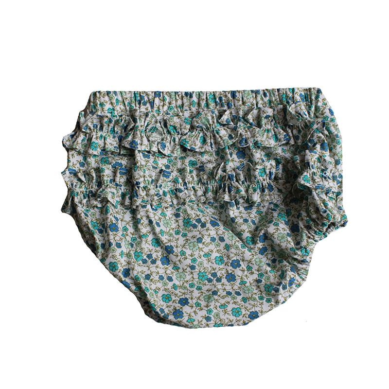 Meleze Hand Smock Baby Set - Blue Floral