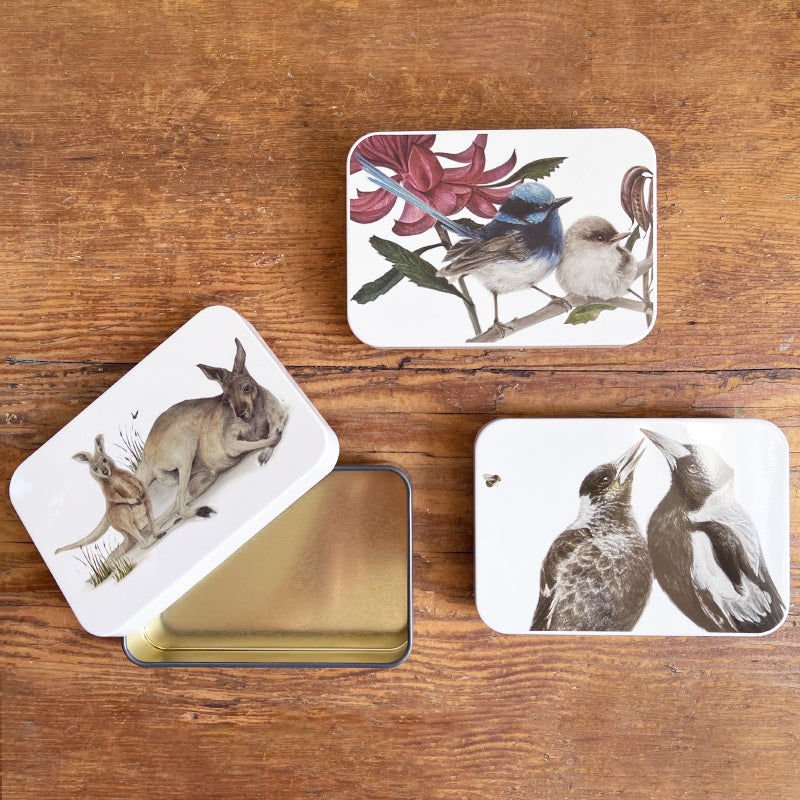 Australian Wildlife Slip Lid Pocket Tin
