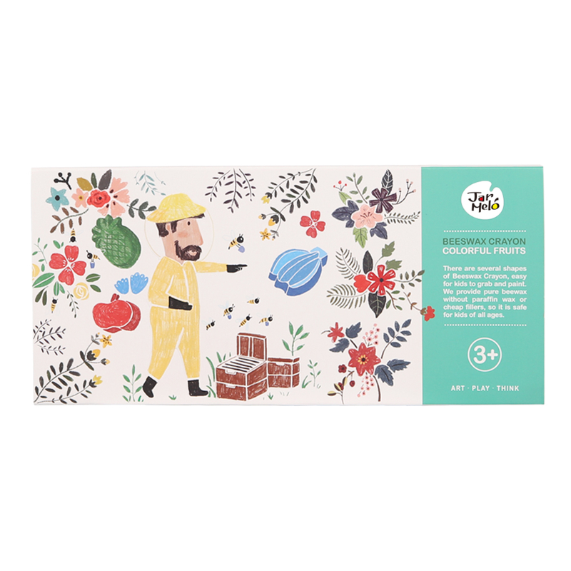 Beeswax Crayon - Colourful Fruit 12 Colours