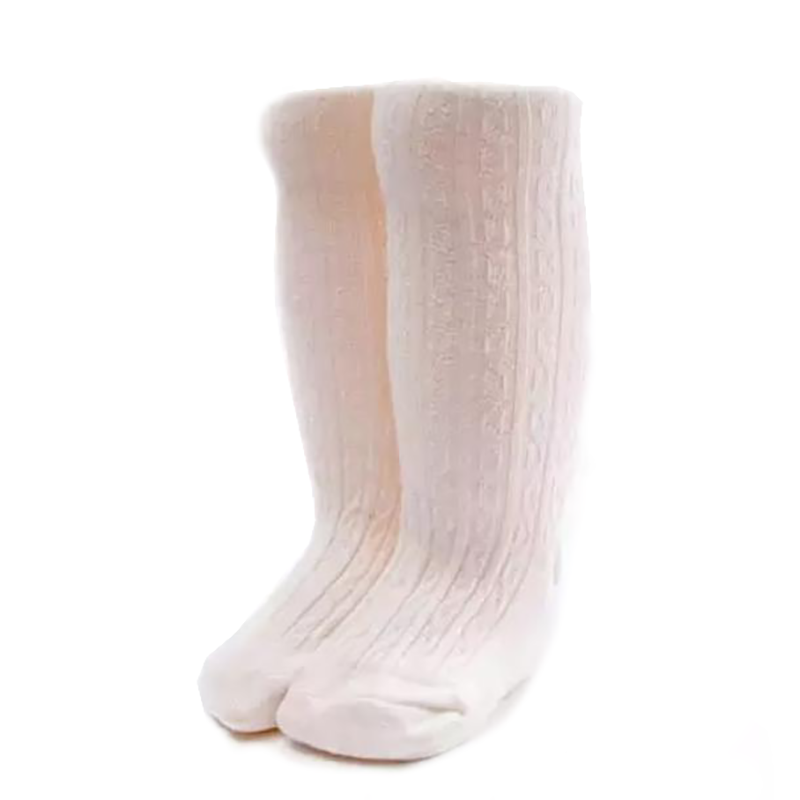 Ponchik Knee High Socks - Oatmeal