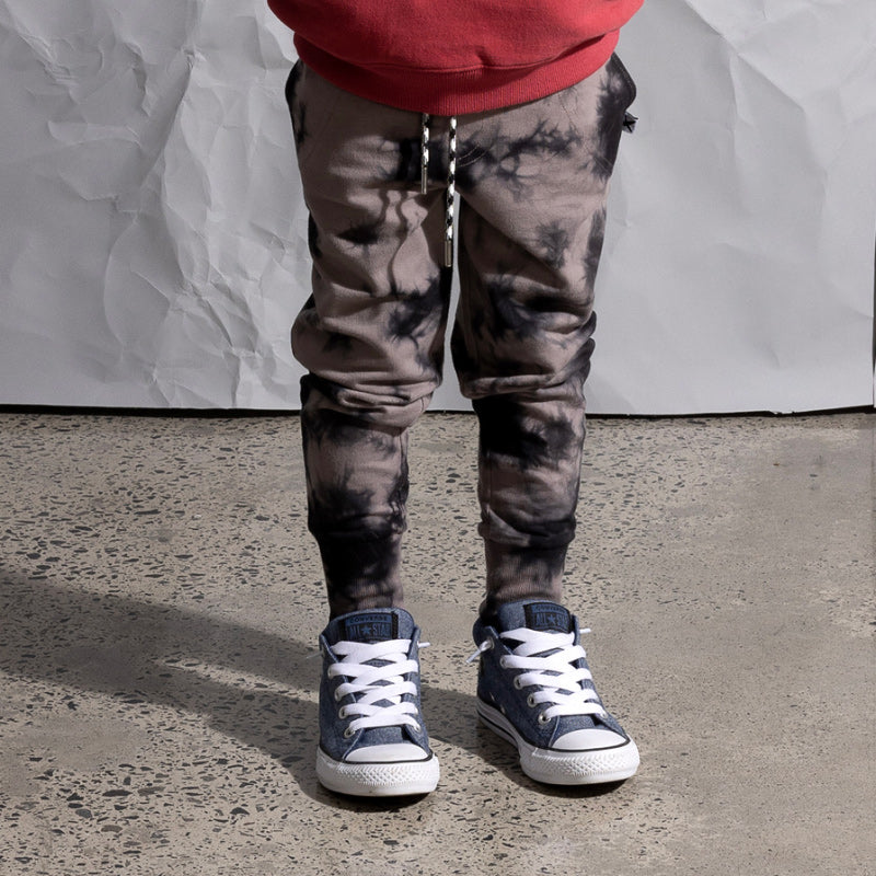 Minti Scattered Trackies - Dark Grey