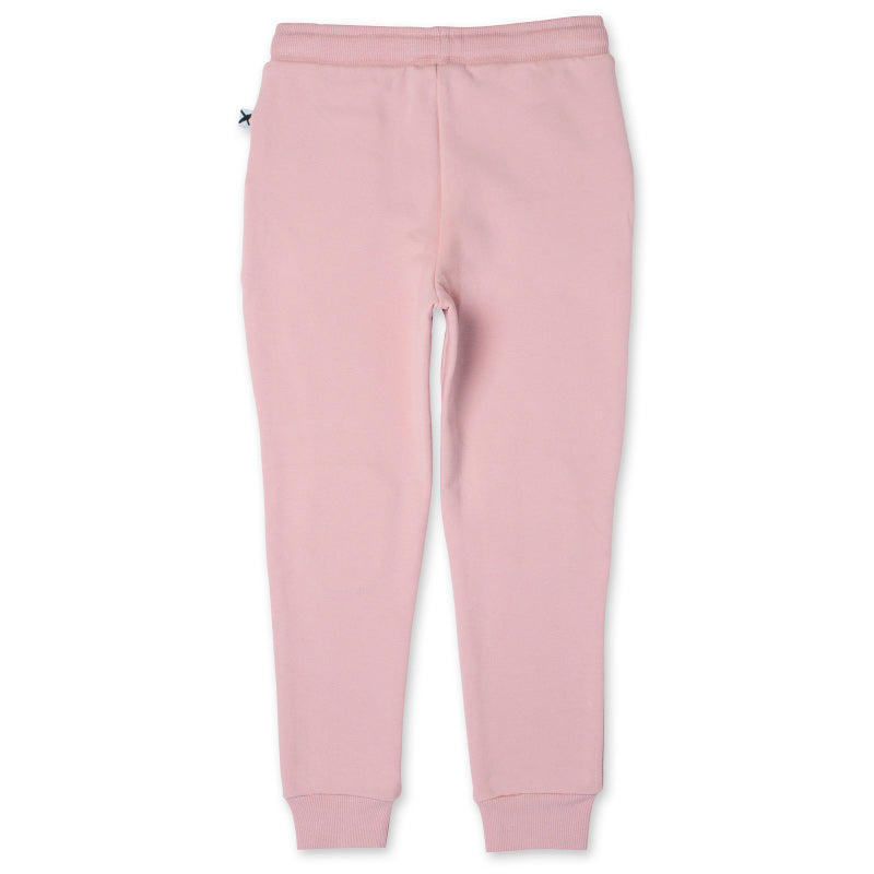 Minti Flower Patch Furry Trackies - Muted Pink