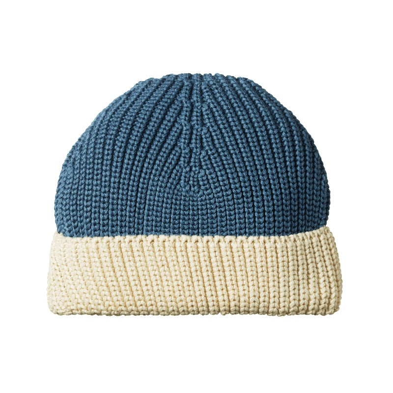 Nature Baby Forest Beanie - Oatmeal Marl/Sky Blue
