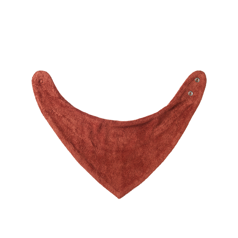 Nature Baby Triangle Bib Terry - Clay