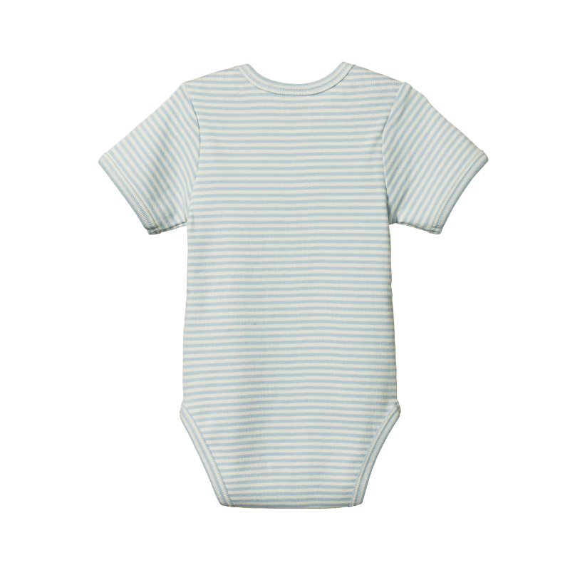 Nature Baby S/S Bodysuit - Pond Stripe