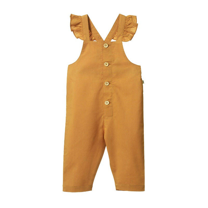 Nature Baby Orchard Overalls - Straw