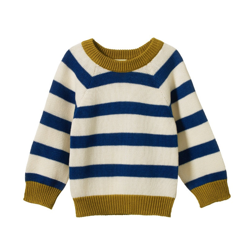 Nature Baby Billy Jumper - Bold Sunny Stripe Chunky Knit main image 0