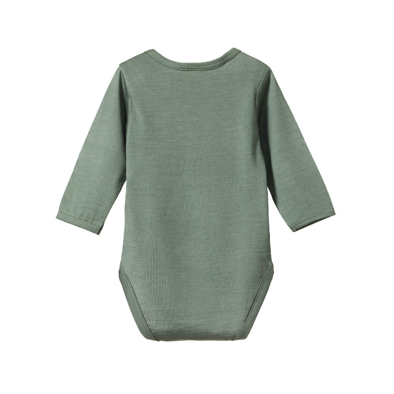 Nature Baby LS Bodysuit Merino - Nettle