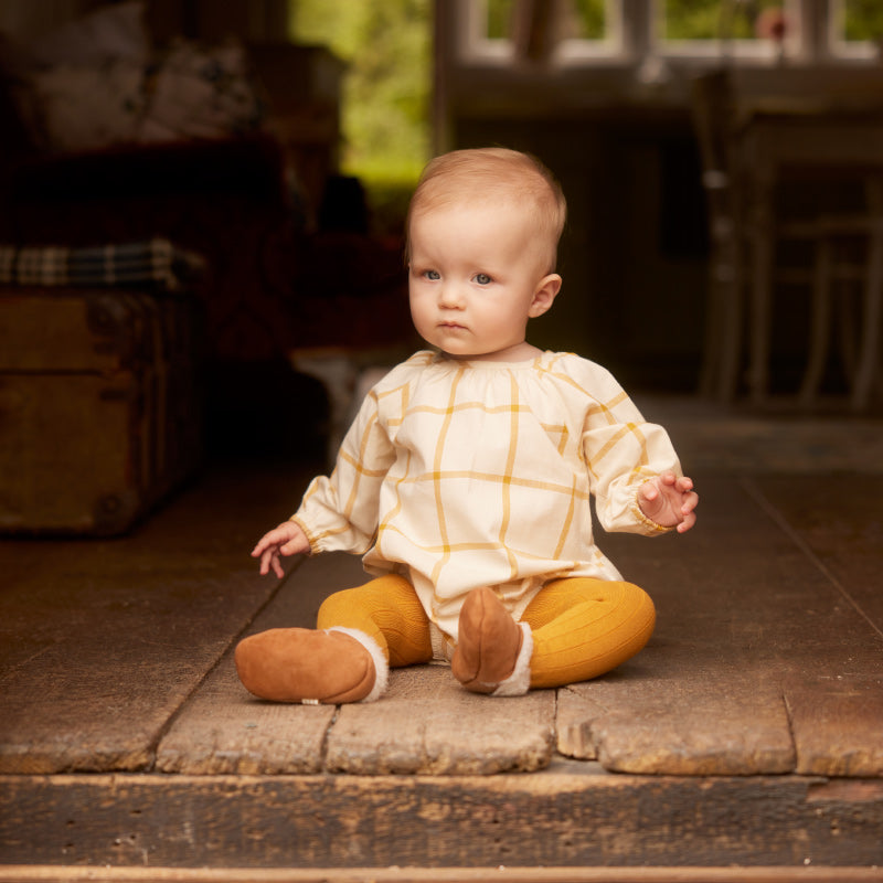 Nature Baby Meadow Bodysuit - Picnic Check