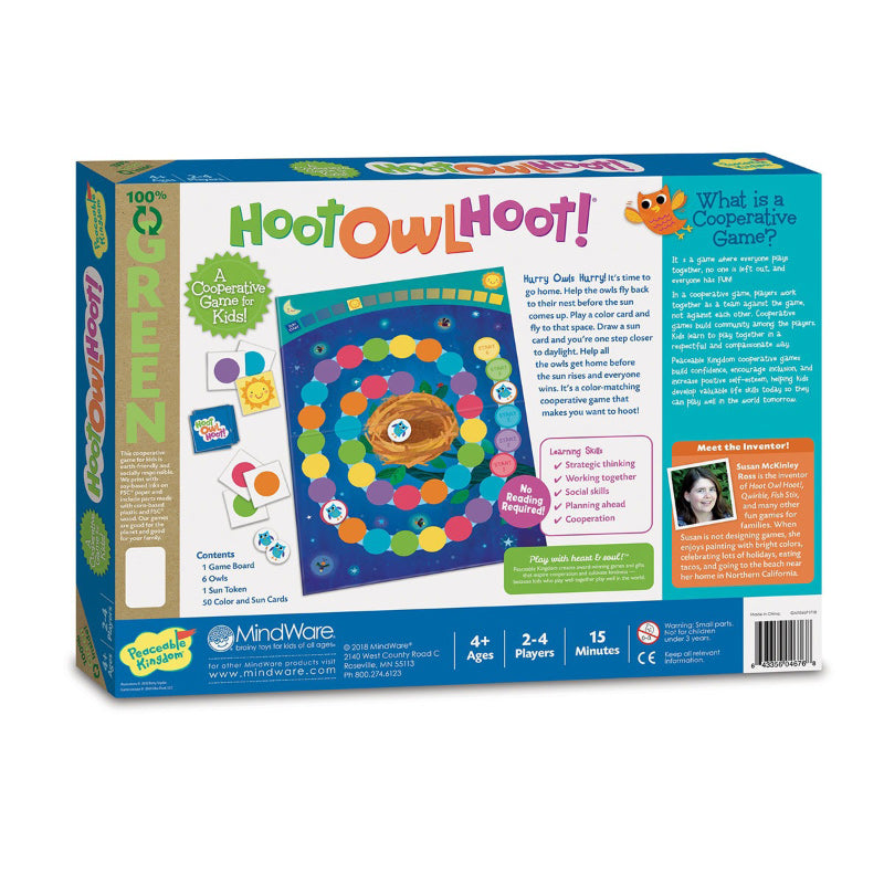 Peaceable Kingdom Game - Hoot Owl Hoot