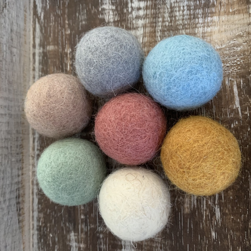 Papoose Felt Balls 3.5cm 7PC