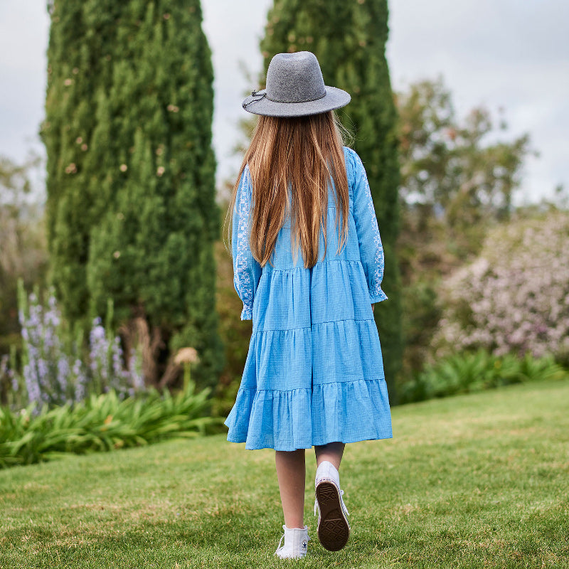 Peggy Shelby Dress - Lichen Blue