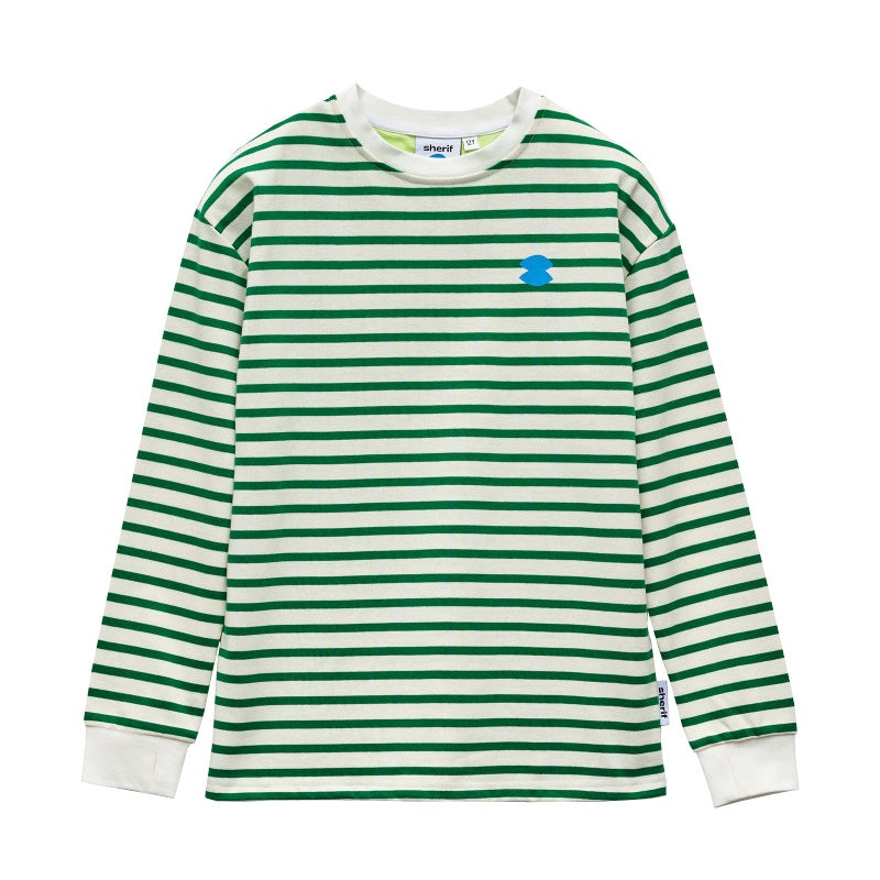 Sherif LS Pepe Tee - Green Stripe