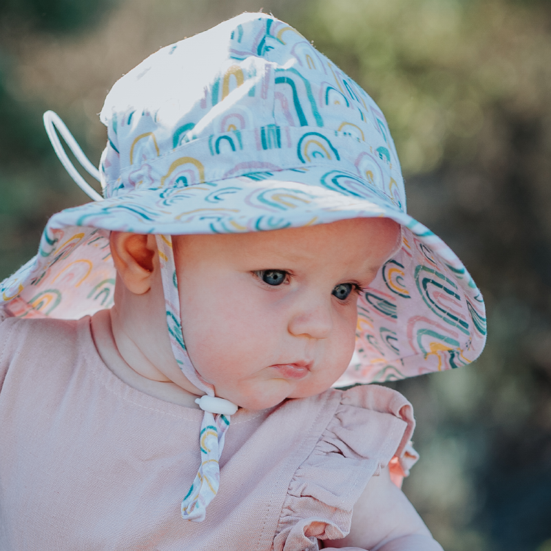 Acorn Infant Hat - Falling Rainbows
