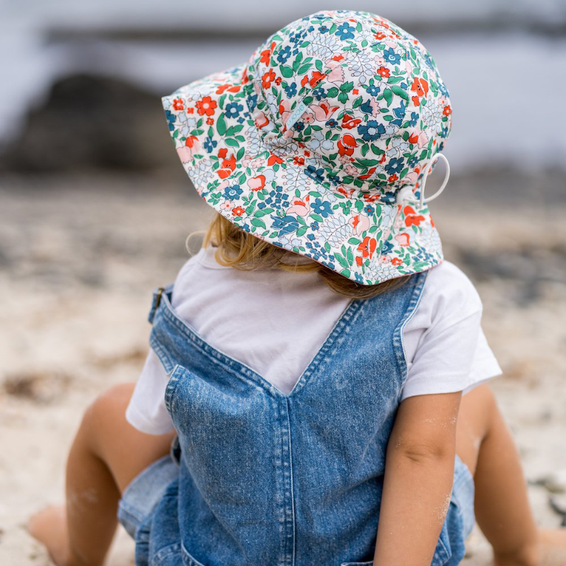 Acorn Floppy Hat - Evergreen Floral