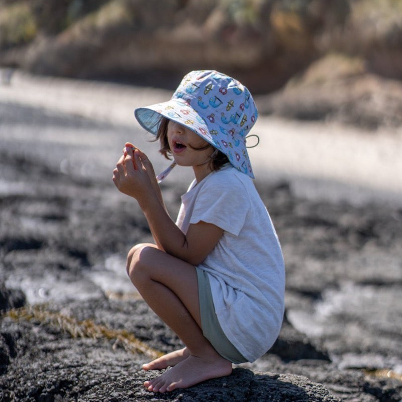 Acorn Bucket Hat - Sloths Grey/Multi