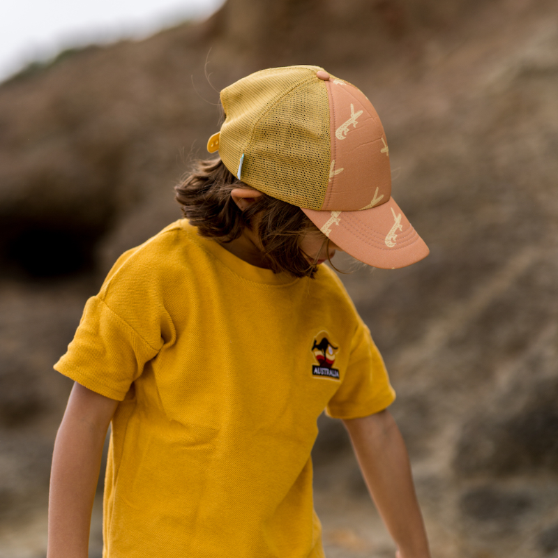 Acorn Trucker Hat - Crocodile Chestnut
