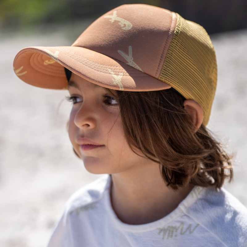 Acorn Trucker Hat - Crocodile Chestnut