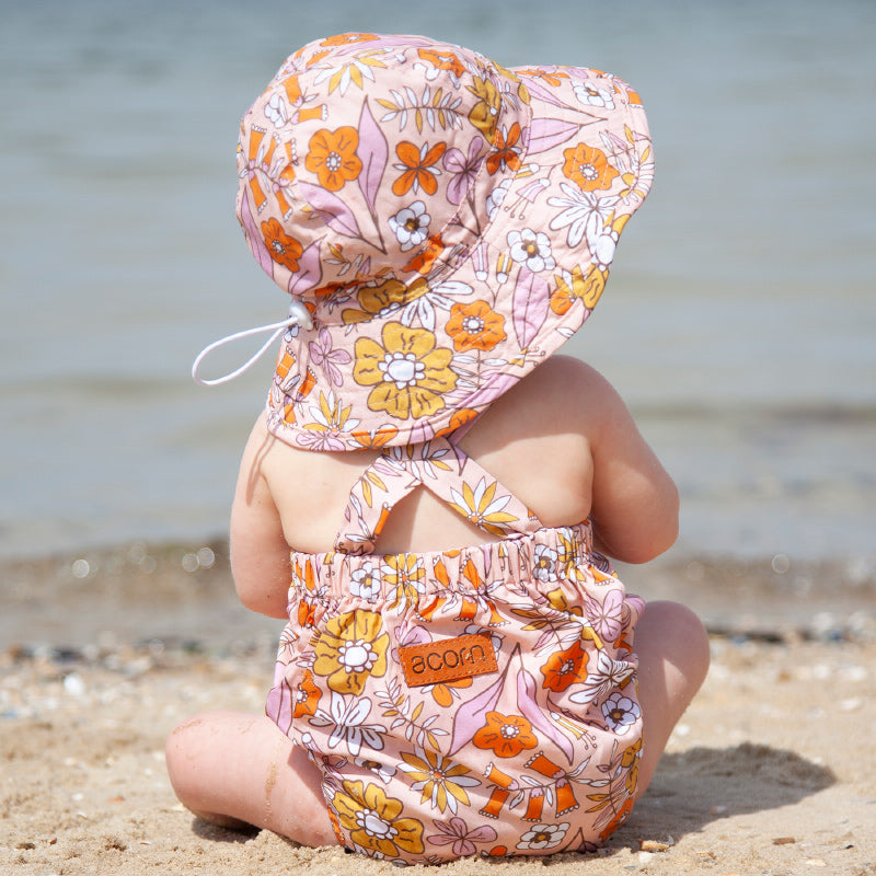 Acorn Romper - Betty Peach