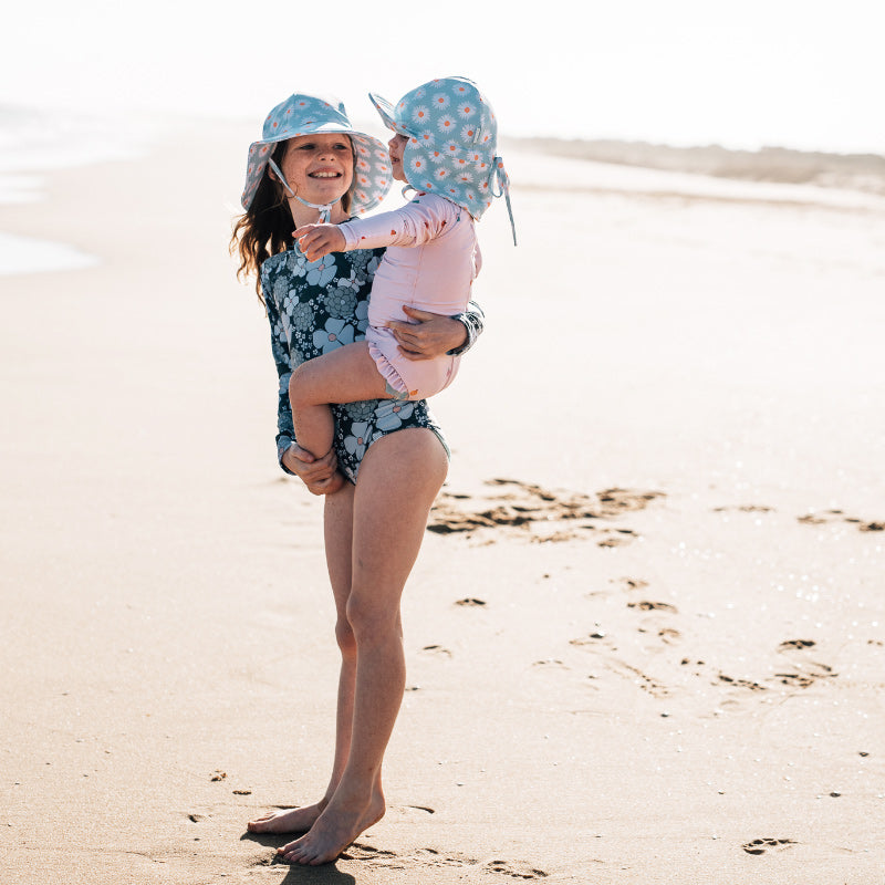 Acorn Swim Flap Cap - Daisy