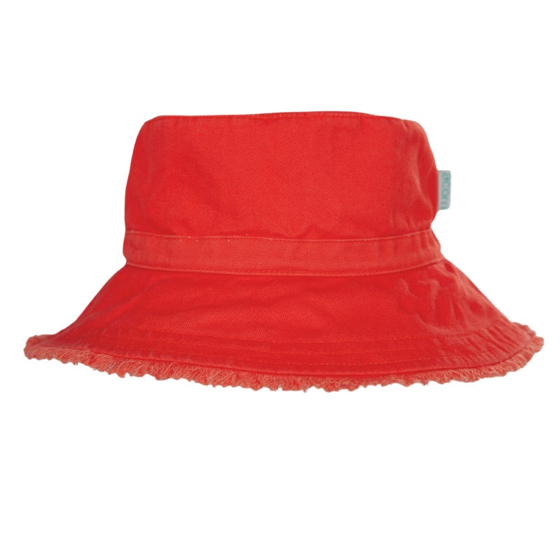 Acorn Frayed Bucket Hat - Watermelon