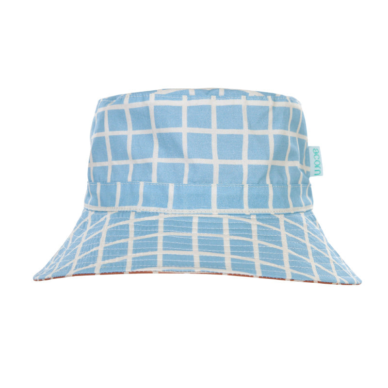Acorn Reversible Bucket Hat - Checks Chestnut