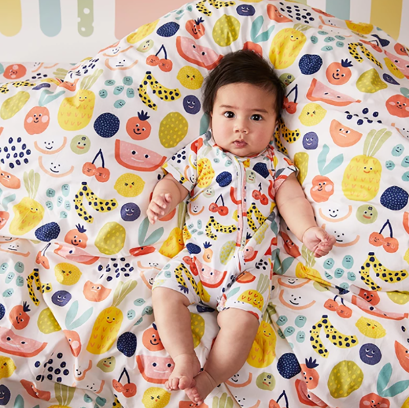 Halcyon Nights SS Zip Sleepsuit- Fruit Tingle