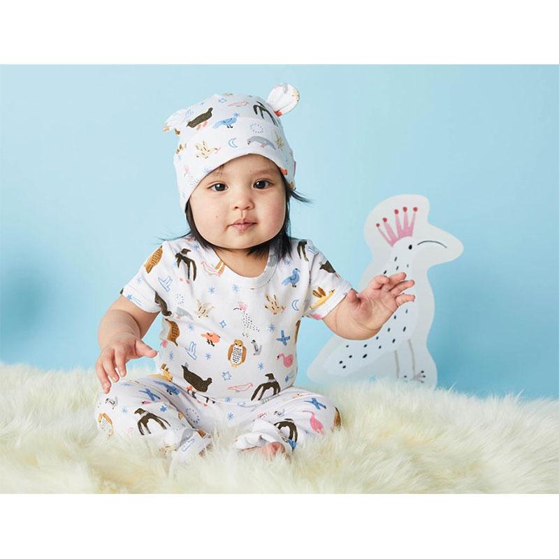 Halcyon Nights Lunar Baby Hat - Birds