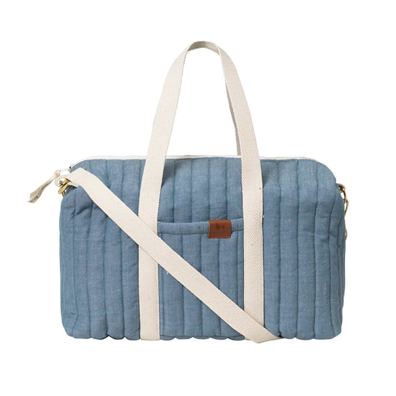 Fabelab Quilted Gym Bag - Chambray