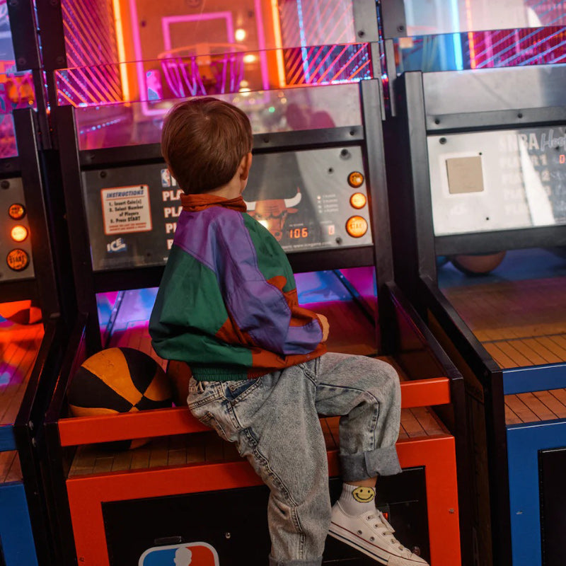 Goldie And Ace Tournament Zip Up Jacket - Red/Green