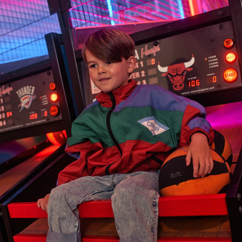 Goldie And Ace Tournament Zip Up Jacket - Red/Green