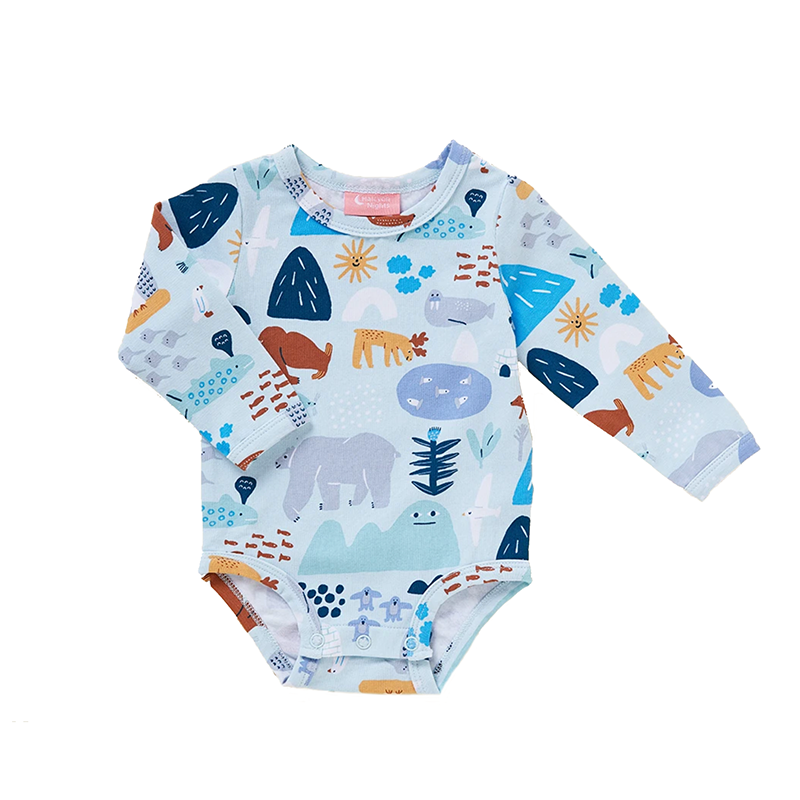 Halcyon Nights LS Bodysuit - Arctic Park