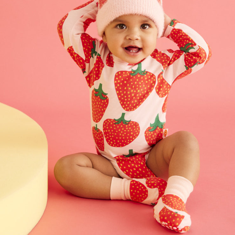 Halcyon Nights LS Bodysuit - Strawberry Fields