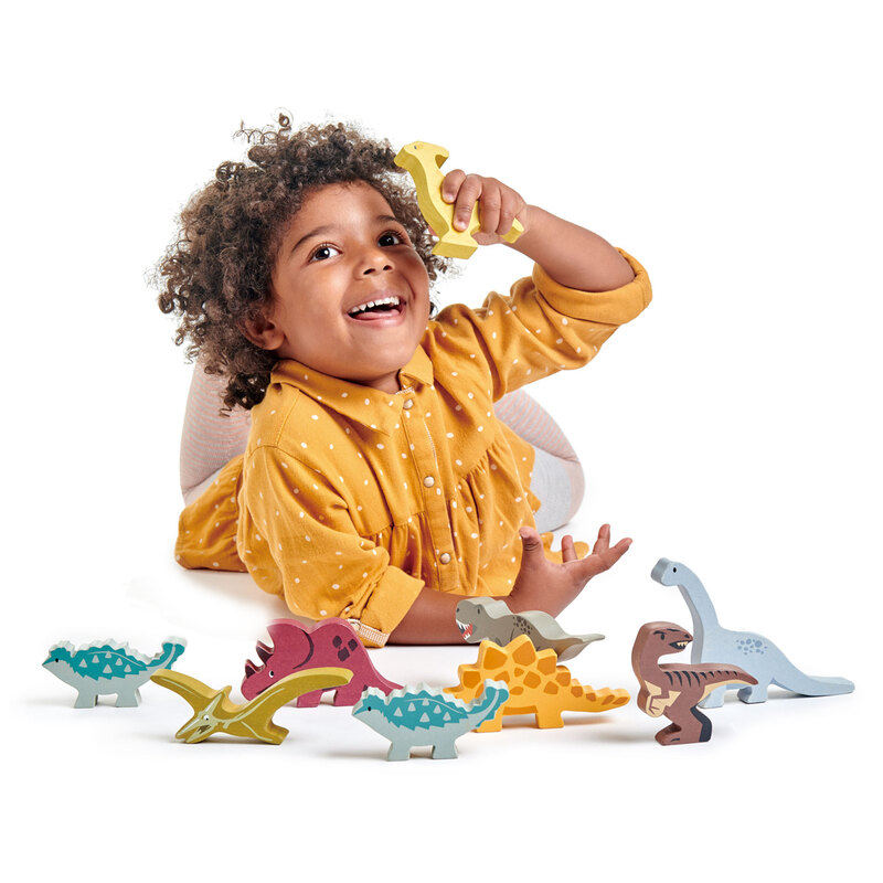 Tender Leaf Toys Dinosaur Set With Shelf