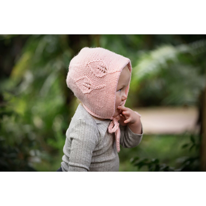 Acorn Leaf Bonnet - Pink