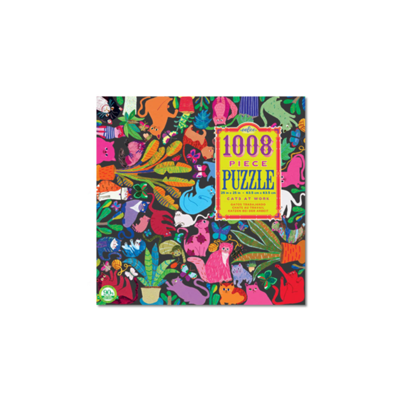 Eeboo 1008 Pc Puzzle - Cats at Work