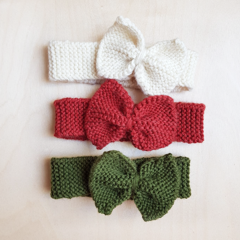 Hand Knitted Baby Headband
