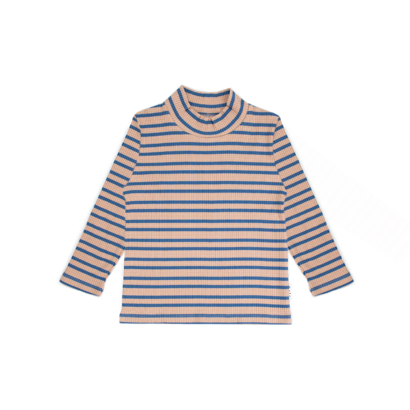 Olive + The Captain 90s Mock Neck Skivvy - Royal Stripe