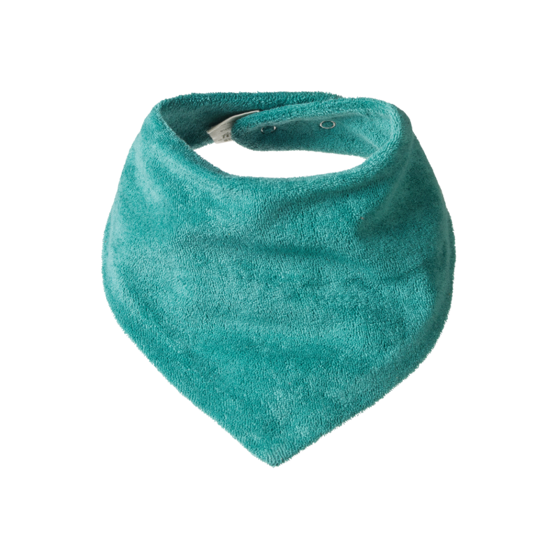 Nature Baby Triangle Bib Terry - Isle Green
