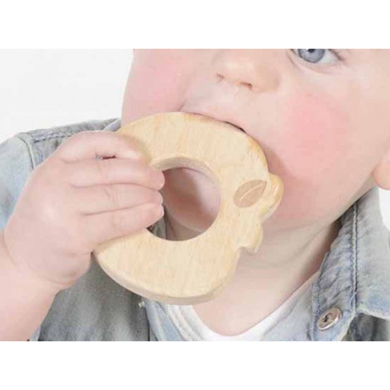All Natural Wooden Teether Apple