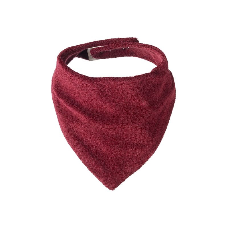 Nature Baby Triangle Bib Terry - Elderberry