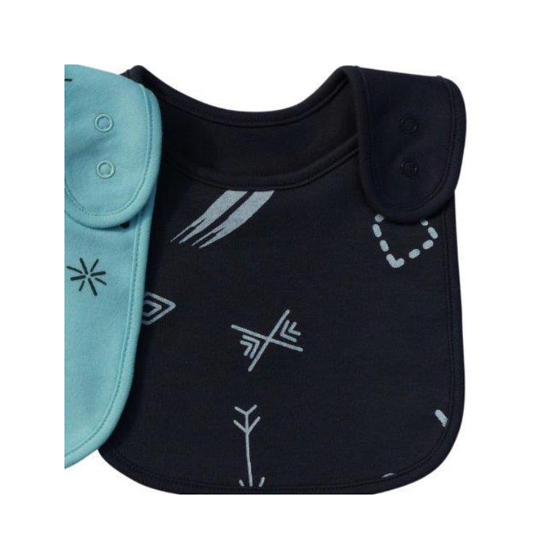 Emotion Kids Bib - Charcoal Doodle