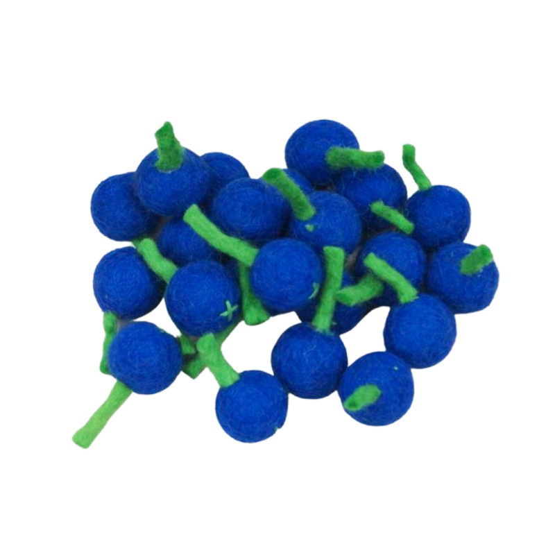 Felt Blueberries PK24