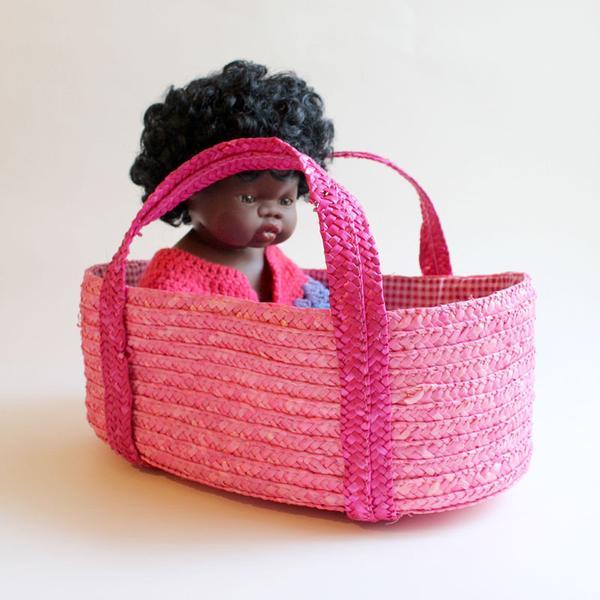 Moses Basket for Dolly - Hot Pink SALE was $39