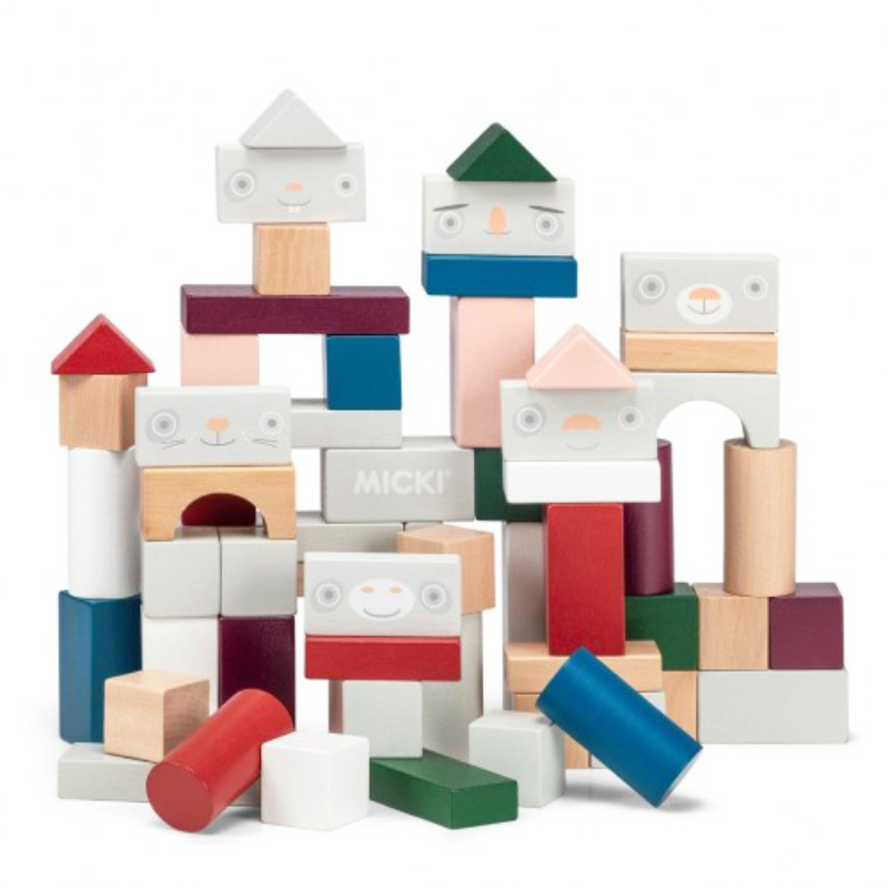 Micki Senses - 60 Wooden Building Blocks